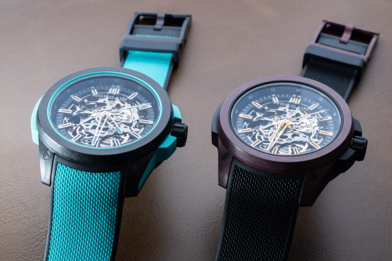 Hands-On Debut: NORQAIN Independence Wild ONE Skeleton Turquoise & Burgundy Watches