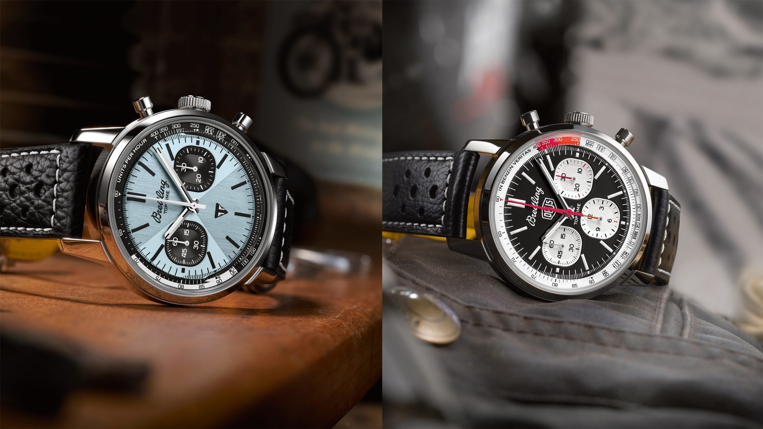 Introducing: Two Breitling Top Time Chronographs With Deus Ex Machina and Triumph Motorcycles