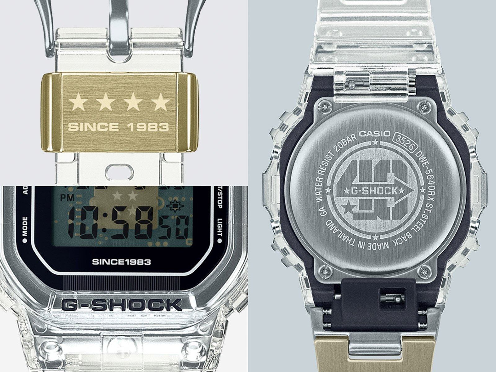 G-Shock Introduces Seven 40th Anniversary Clear Remix Models That Reveal The Watches’ Inner Workings