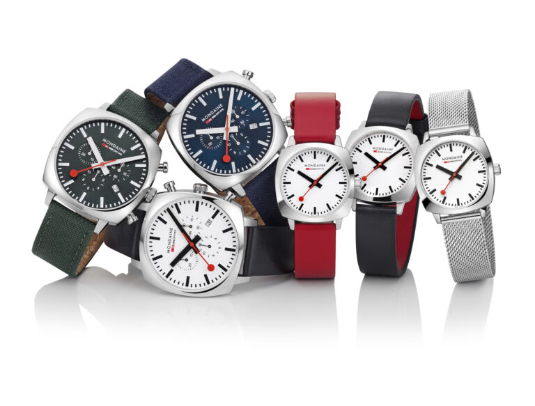 The Iconic Swiss Railways Watch Embraces Comfort And Casual Elegance With The Mondaine Cushion Collection