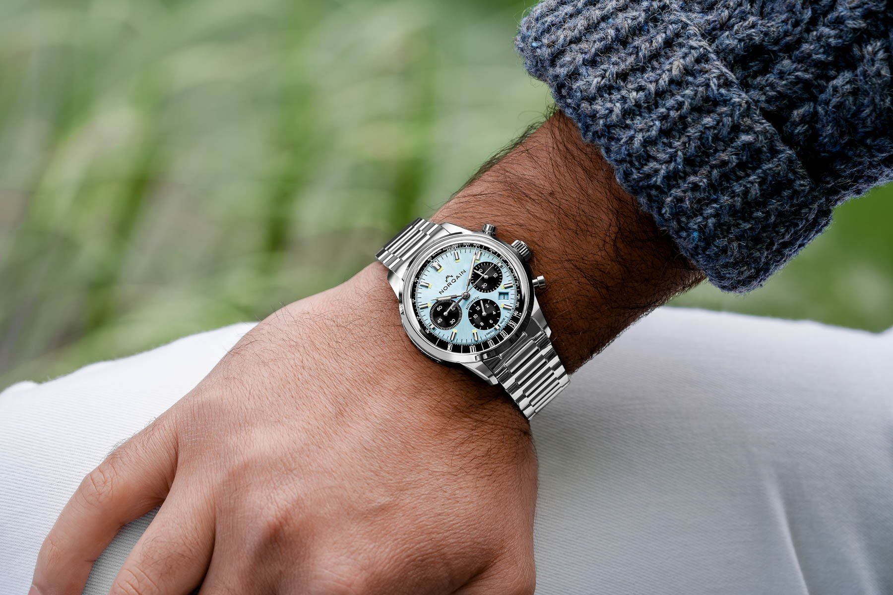 Introducing: The New Norqain Freedom 60 Chrono 40mm Ice Blue Limited Edition