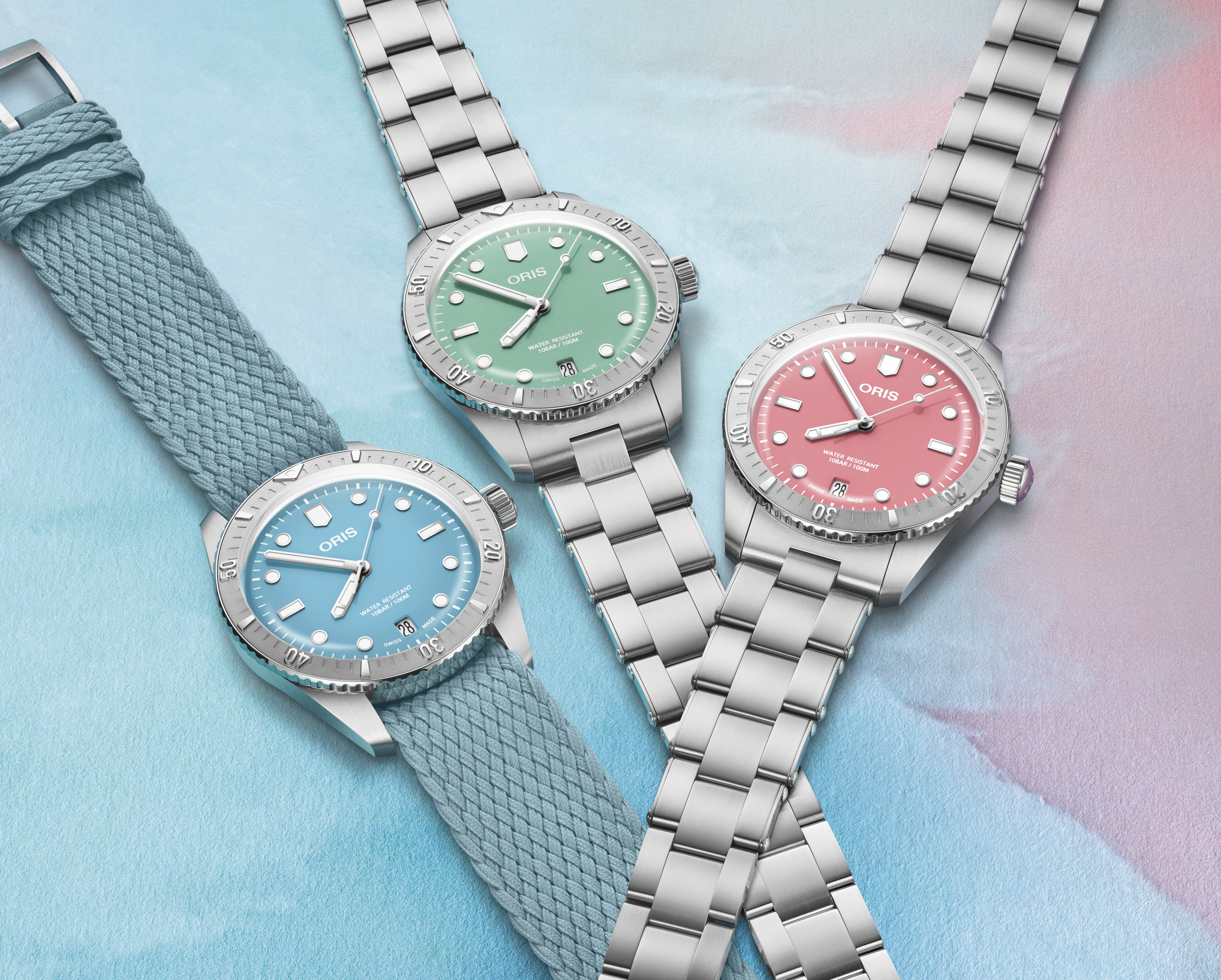 Sweet Summer: Oris Delights with Divers Sixty-Five ‘Cotton Candy’ in Steel