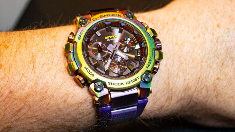Hands-On Debut: Casio G-Shock MTGB3000PRB1 ‘Aurora Oval’ Watch
