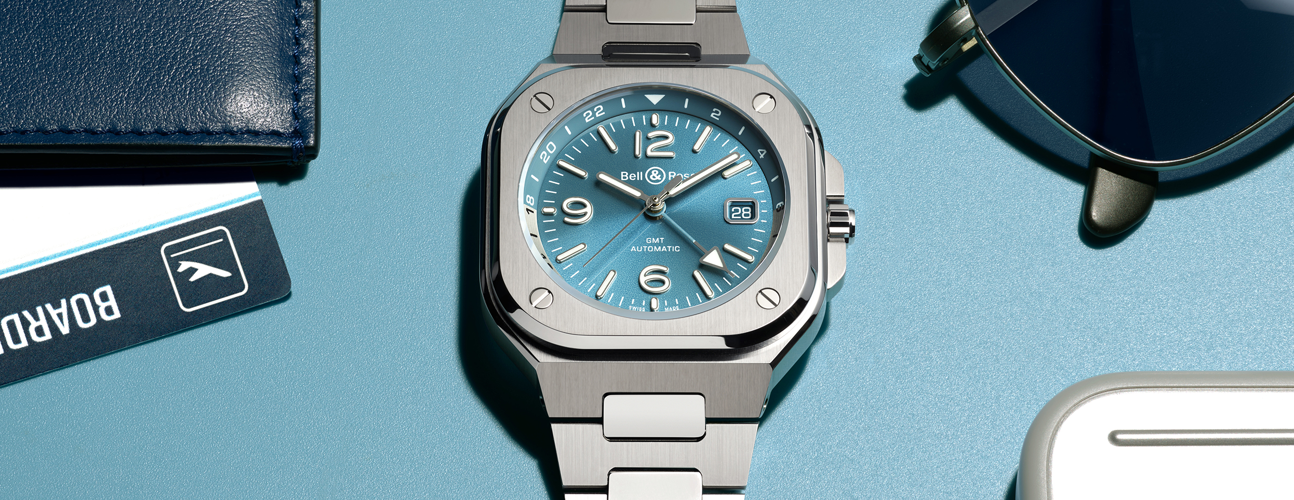 The Bell & Ross BR 05 GMT Sky Blue, a fresh take on a versatile design