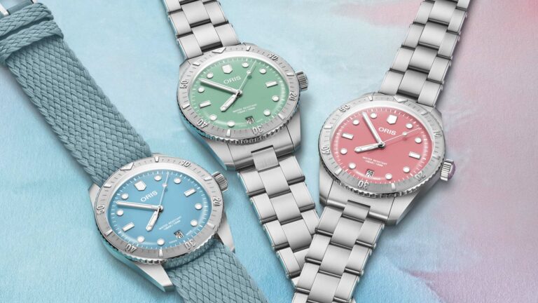 New Release: Oris Divers Sixty-Five Cotton Candy Watches In Stainless Steel
