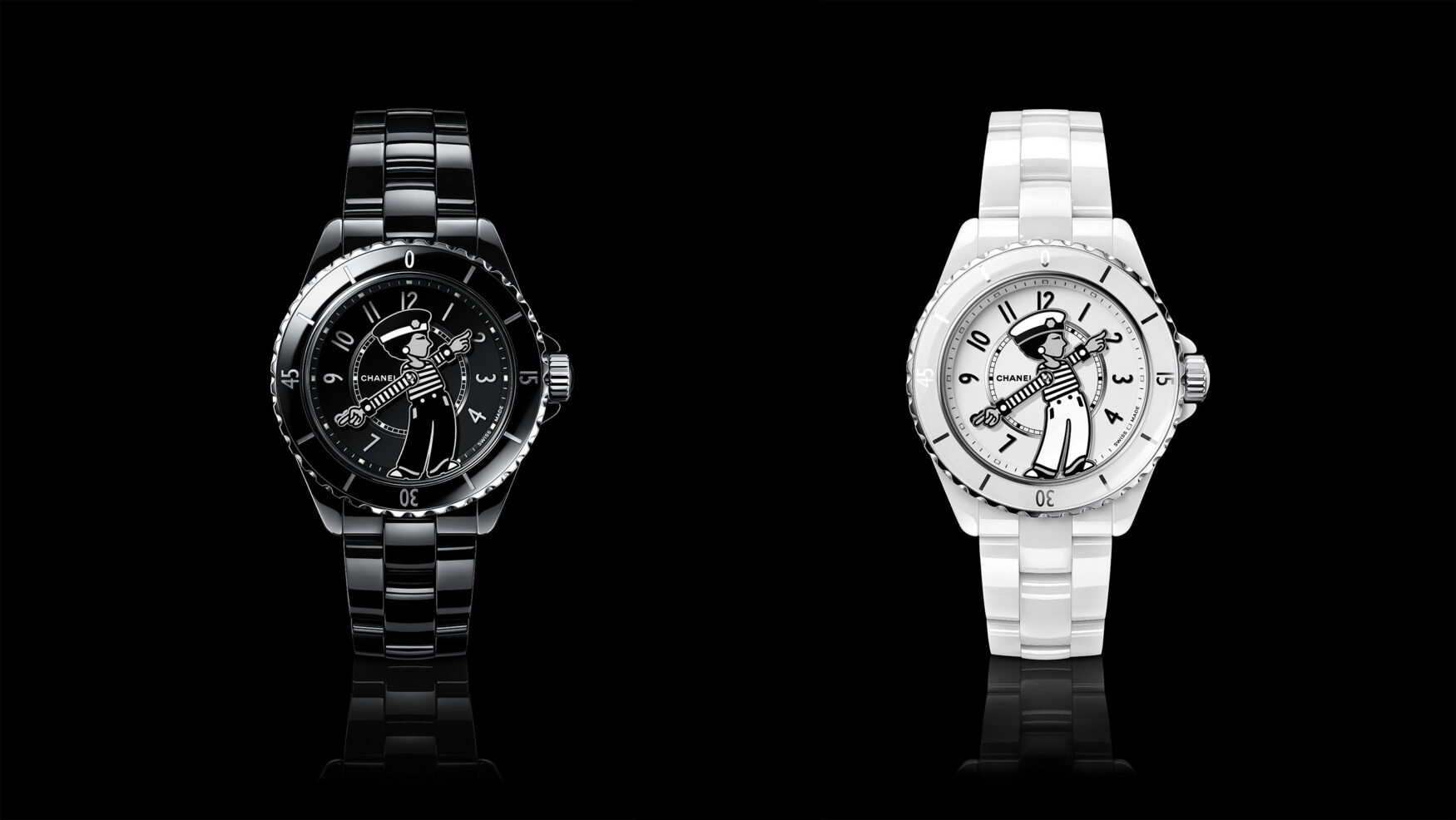 The Chanel Mademoiselle J12 La Pausa is a playful tribute to Coco Chanel