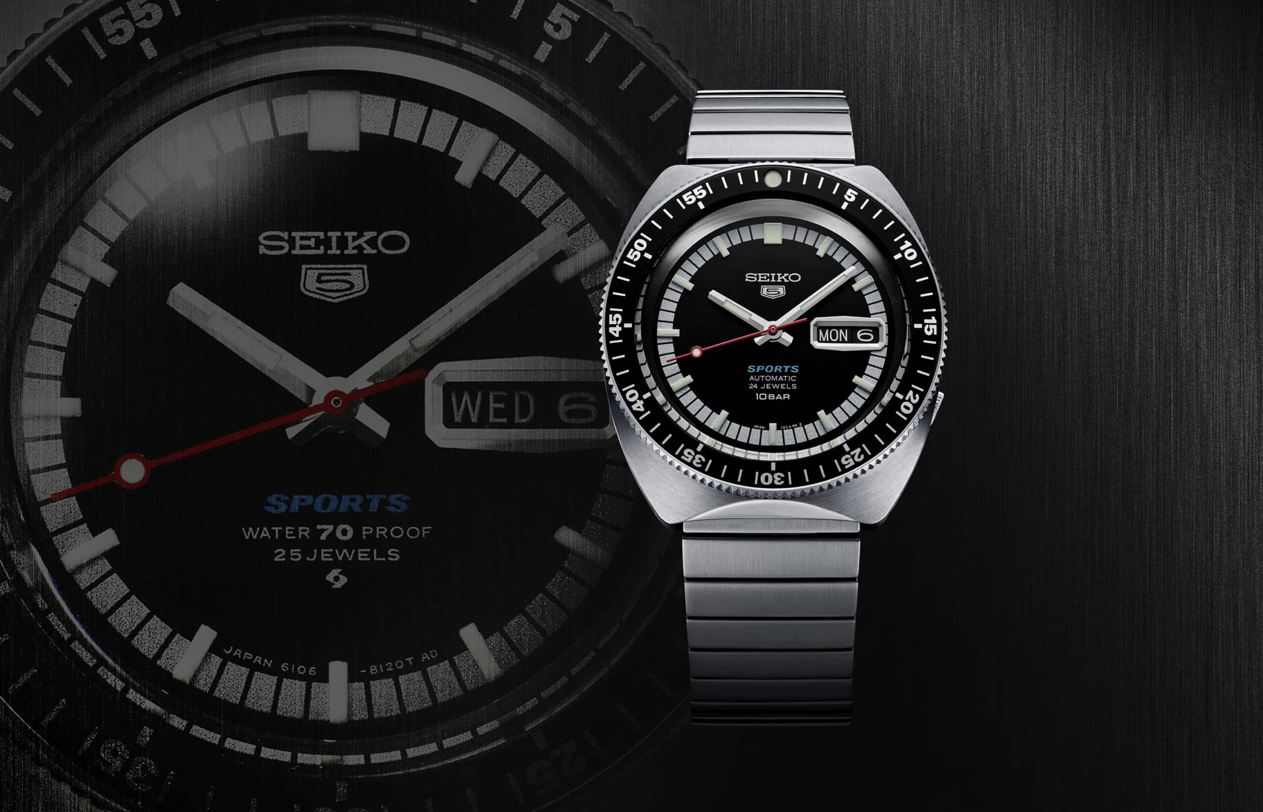The Seiko 5 Sports Collection Comes Full Circle with a Faithful Recreation of the 1968 Original and Three Additional Models that Hit the Remix Button