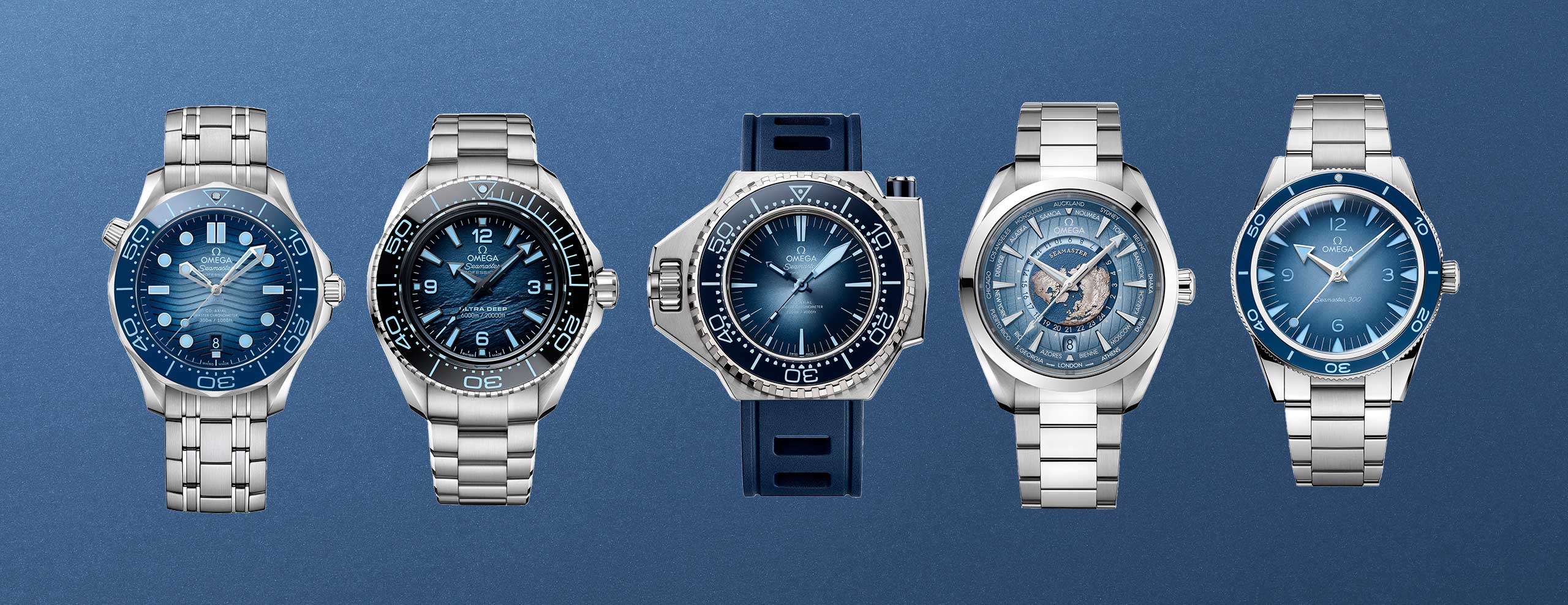 Every watch in this Summer Blue capsule collection is a timely tribute to the Omega Seamaster 75th anniversary