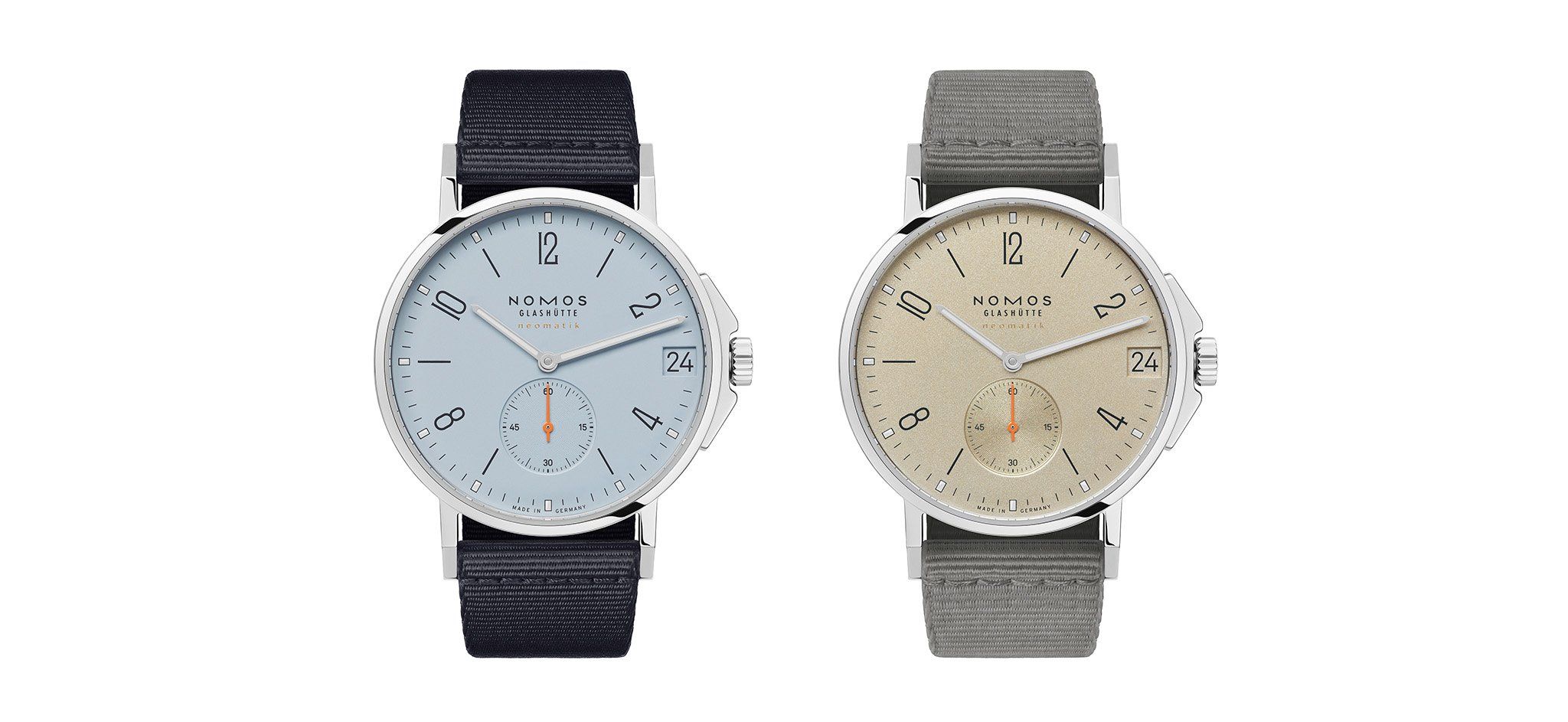 The NOMOS Glashütte Ahoi Neomatik 38 Date Sand And Sky Editions