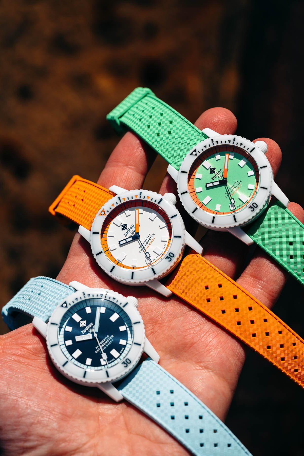 Introducing: A Trio Of Zodiac Super Sea Wolf Ceramic Dive Watches