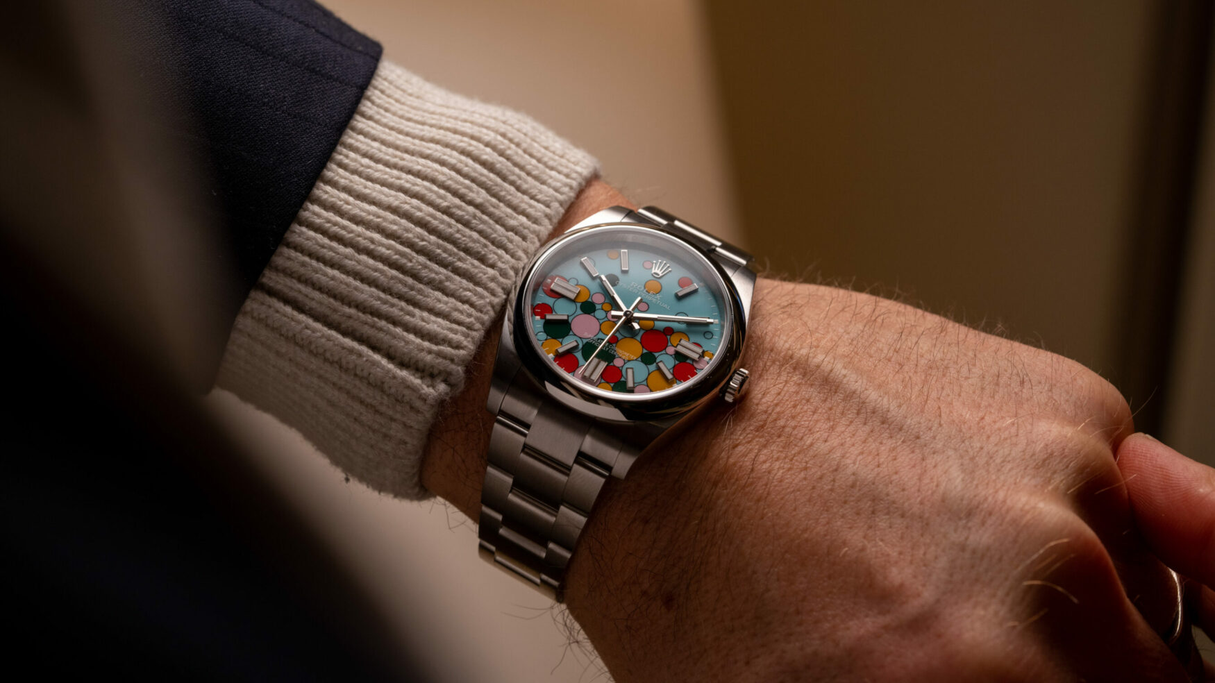 The Rolex Oyster Perpetual Celebration Dial is starting to hit the secondary market. Shocker, it is priced high…