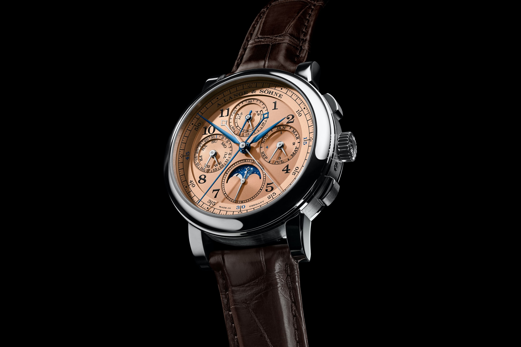 Introducing: The New Limited Edition 1815 Rattrapante Perpetual Calendar In White Gold