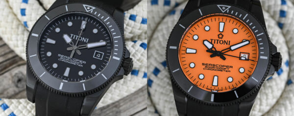 Introducing – Two Blackened Editions of The Titoni Seascoper 300 (Live Pics & Price)