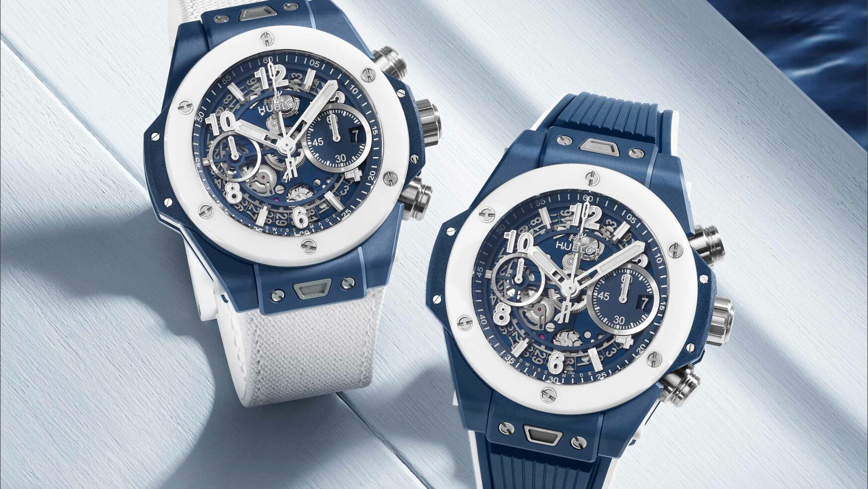 The Hublot Big Bang Unico Azur is nautical but nice