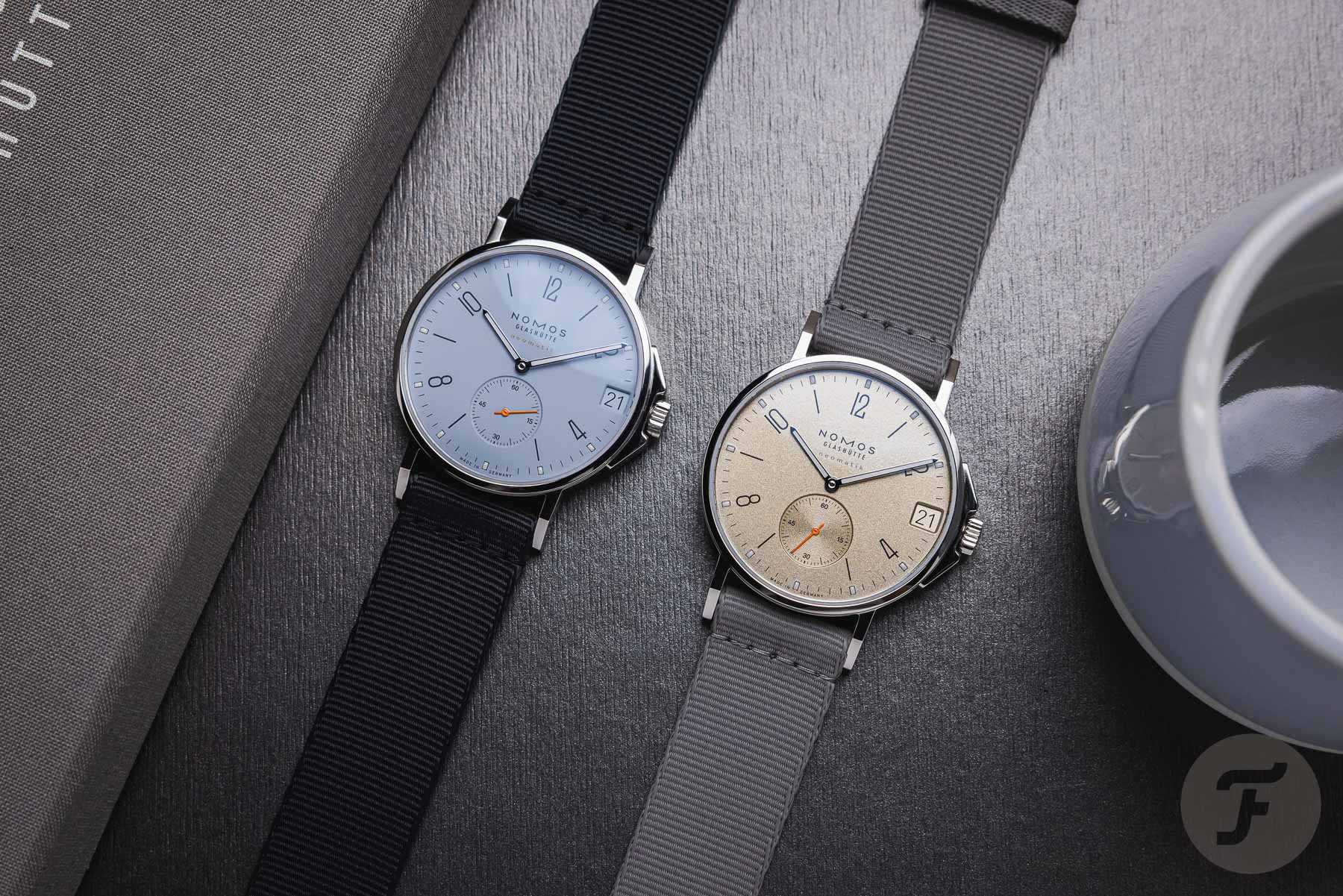 The New NOMOS Ahoi Neomatik 38 Date In Sky And Sand Is Ready For A Cooling Plunge