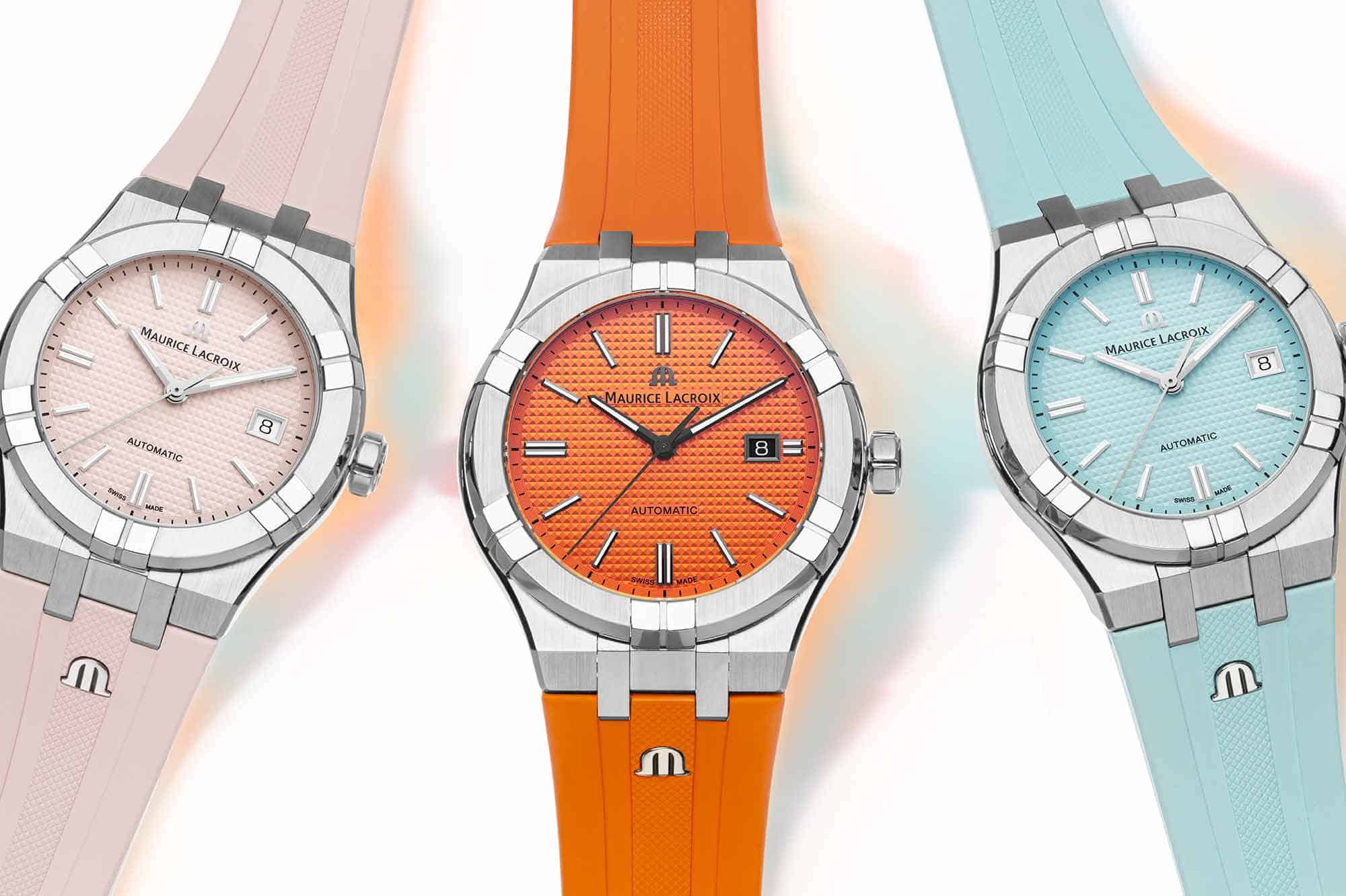 Maurice Lacroix Celebrates Summer with Colorful Aikon Trio