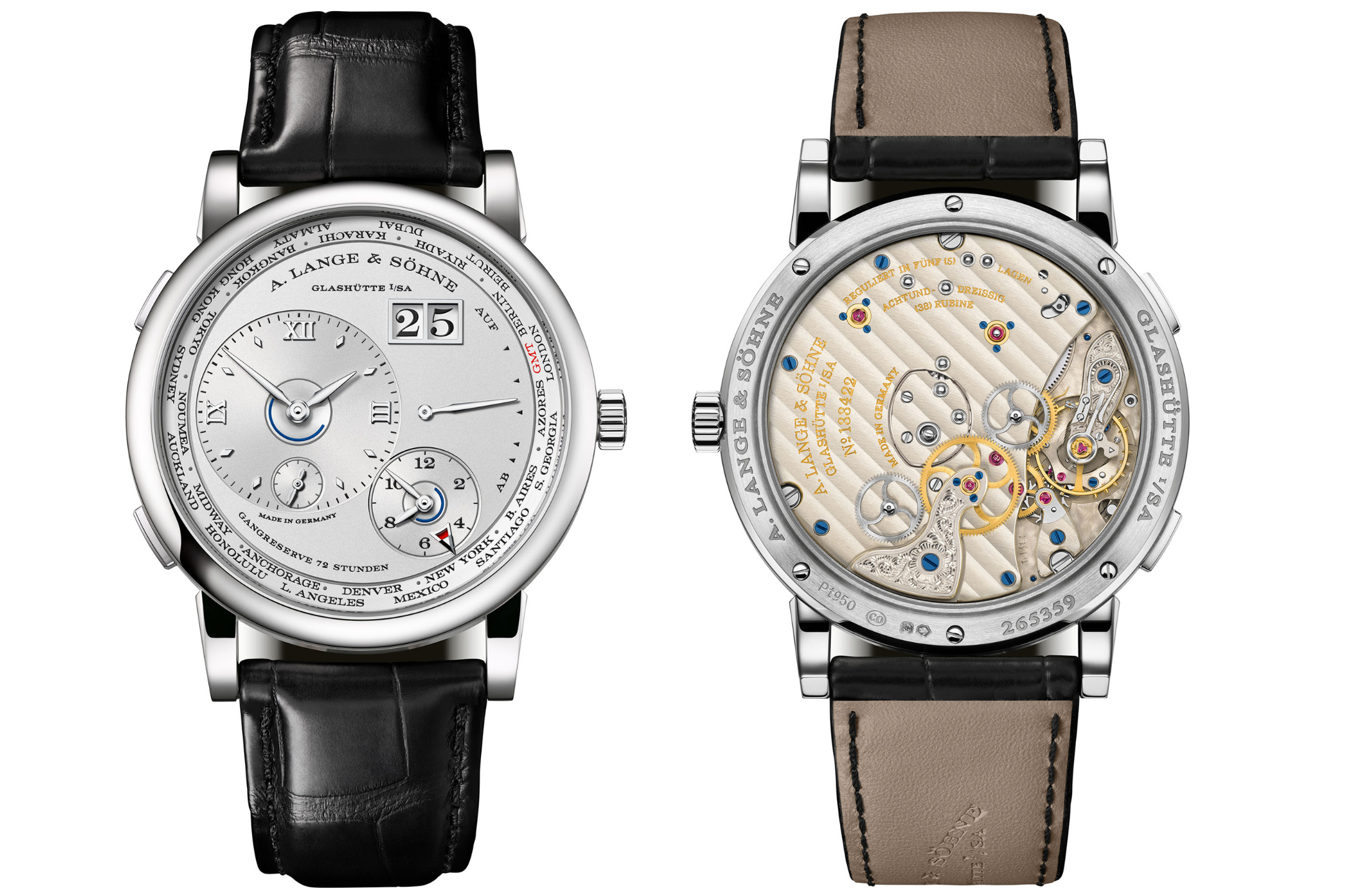 Monochromatic Magnificence: A. Lange & Söhne Releases Lange 1 Time Zone in Platinum