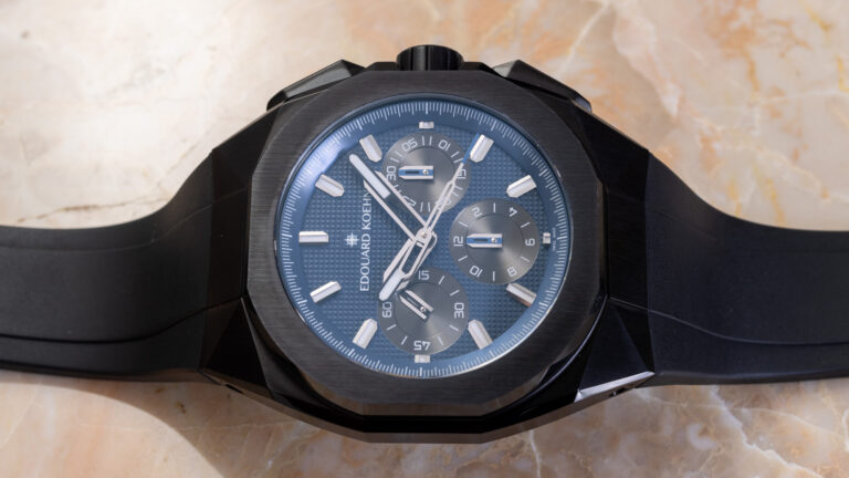 Watch Review: Edouard Koehn Tempus I Clous de Paris Blue Watch