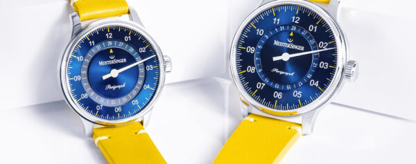 Introducing – Two New Summery Blue-and-Yellow MeisterSinger Perigraph 38mm and 43mm