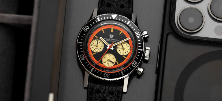 New Release: Nivada Grenchen Chronoking “Paul Newman” Orange Watch