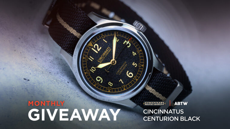 WATCH GIVEAWAY: Cincinnati Cincinnatus Centurion Black