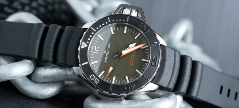 Watch Review: The 41mm Hamilton Khaki Navy Frogman Auto