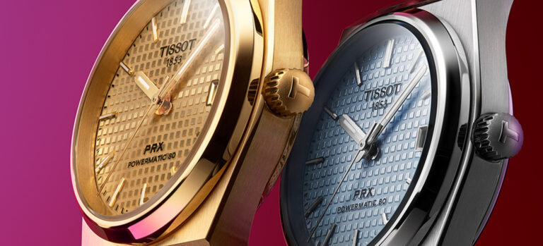 New Release: Tissot PRX Powermatic 80 35mm Ice Blue And Gold Watches
