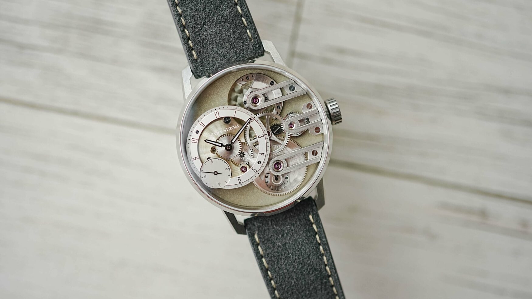 The new Armin Strom Gravity Equal Force Maillechort is Monochrome’s latest montre de souscription