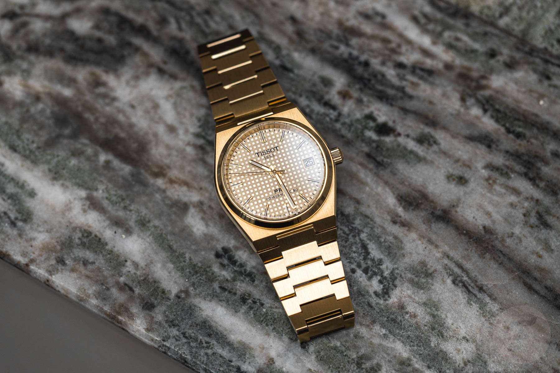 Watch Release: Tissot PRX Powermatic 80 35mm In Ice Blue And Yellow Gold PVD
