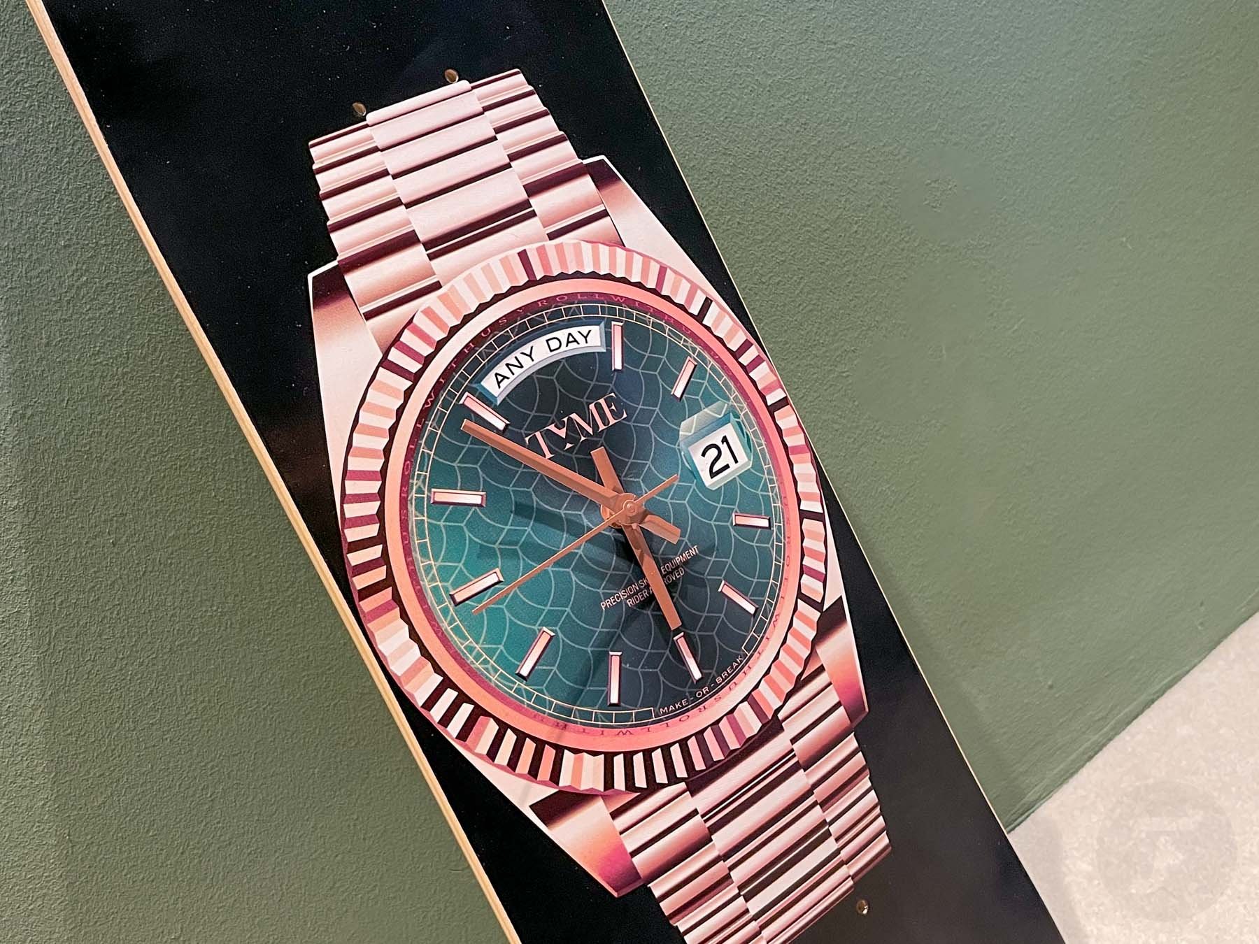 A Pro Skateboarder’s Rolex Journey Results In A Special Tyme Clock