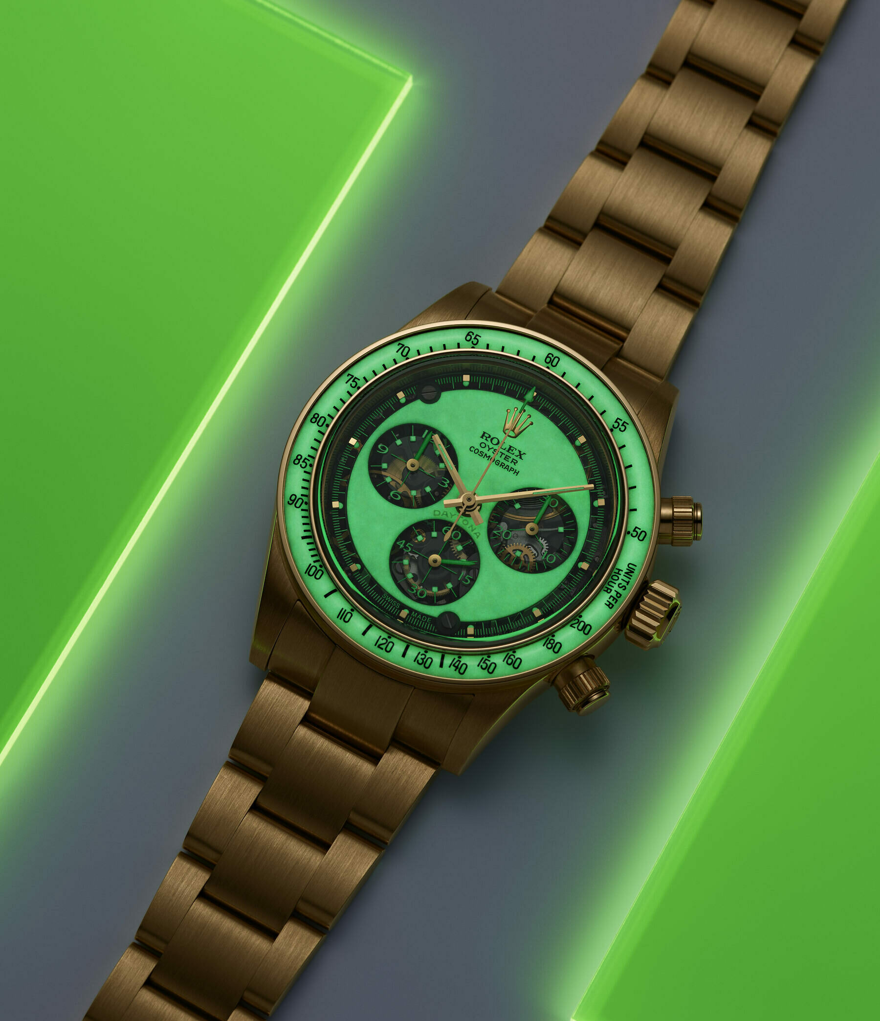 Artisans De Genève Goes Luminescent With The Bespoke Neon Daytona 116508 For Adam Levine