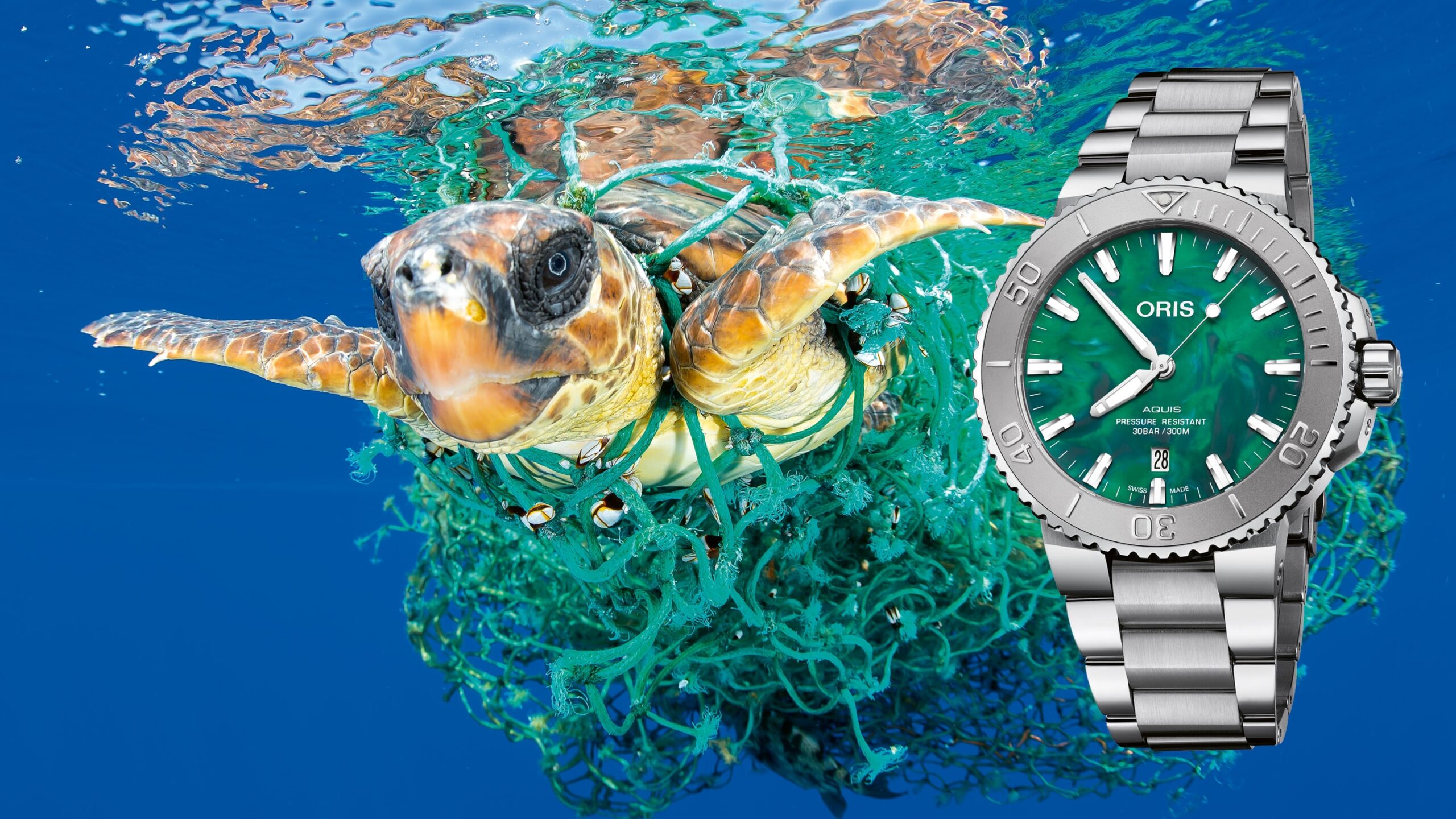 Introducing: Oris’ New Environmentally-Conscious Aquis With Upcycled Fishing Nets
