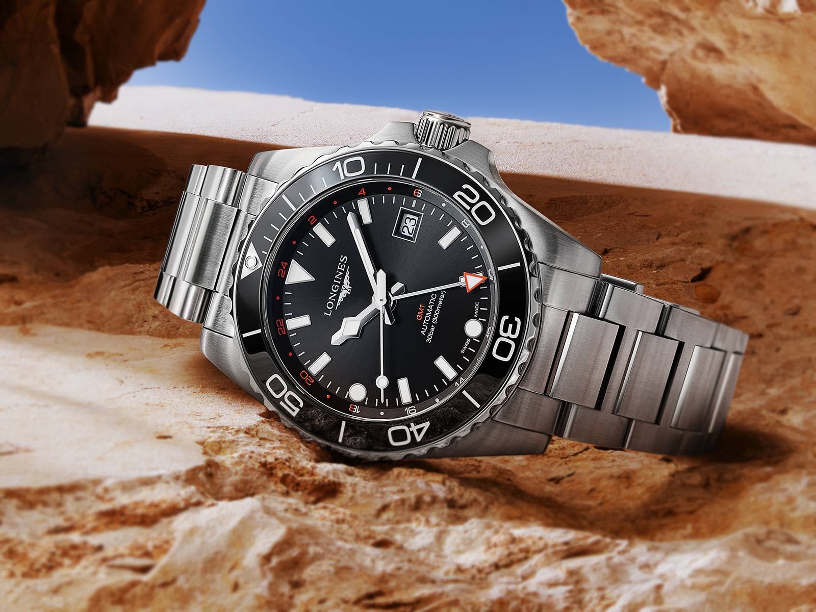 Longines – HydroConquest GMT, new 2023 collection