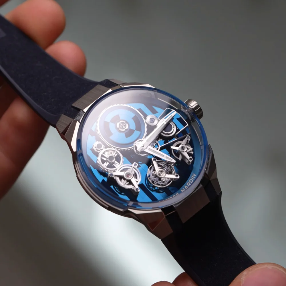 Ulysse Nardin Celebrates Silicon in New Blast Free Wheel Marquetry 