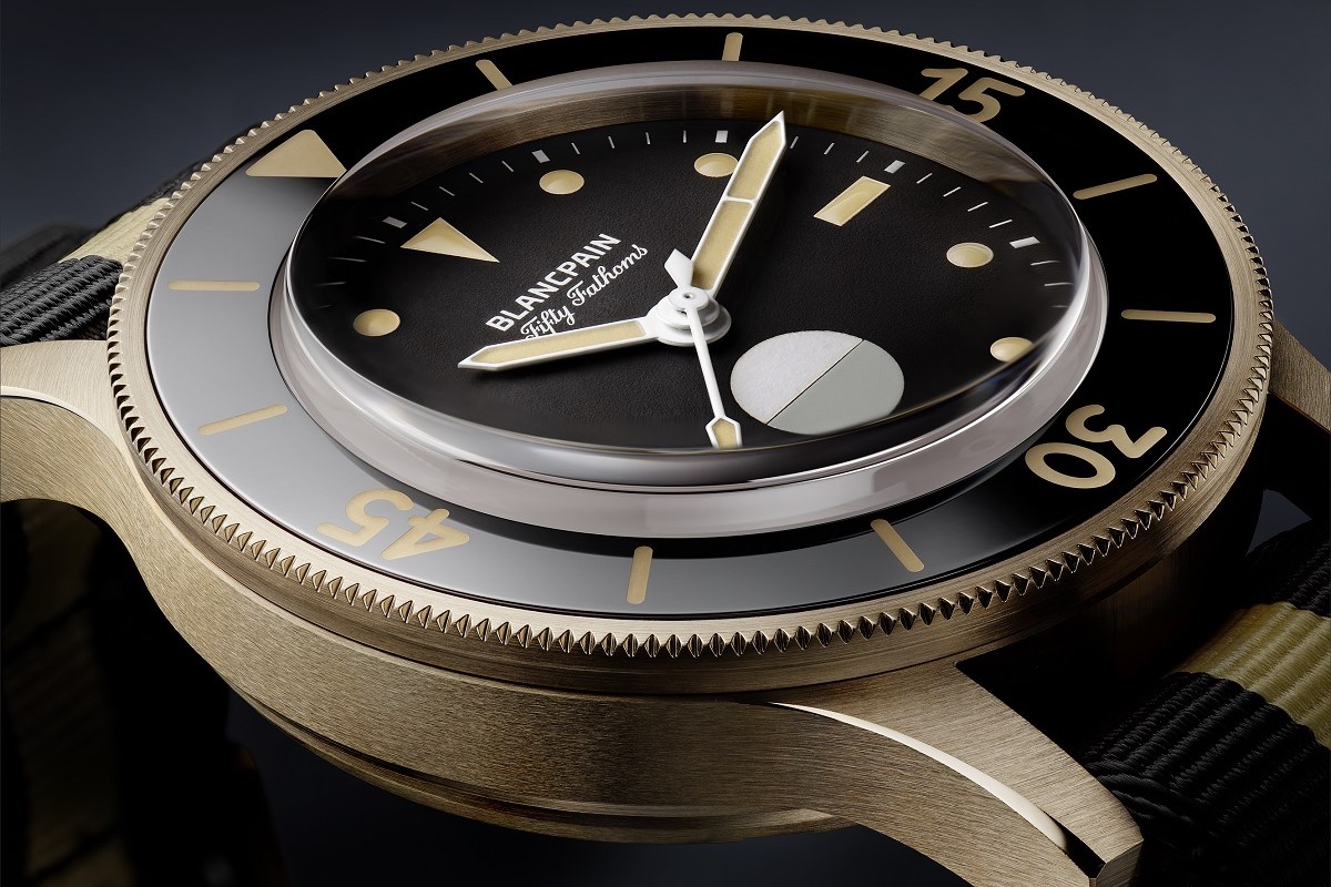 First Impression: Blancpain Fifty Fathoms 70th Anniversary Act 3 — Old Shapes In New Bronze Gold