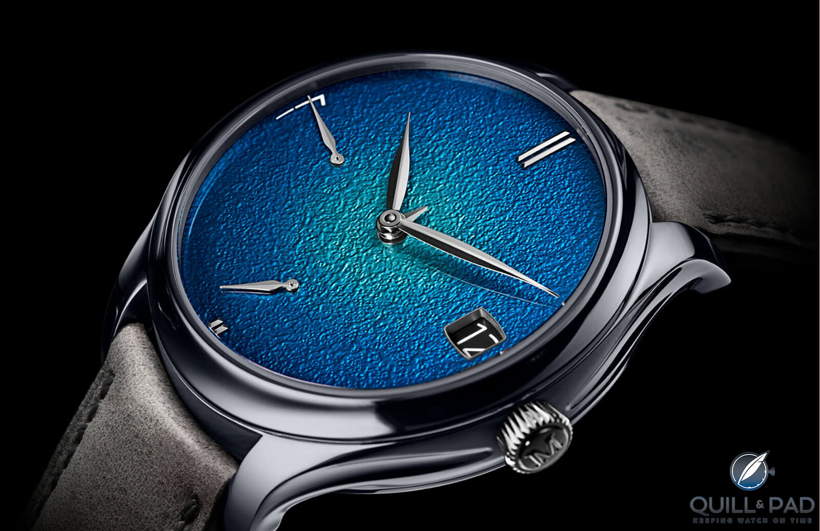 H. Moser Endeavour Perpetual Calendar Tantalum Blue Enamel: It’s Stunning!