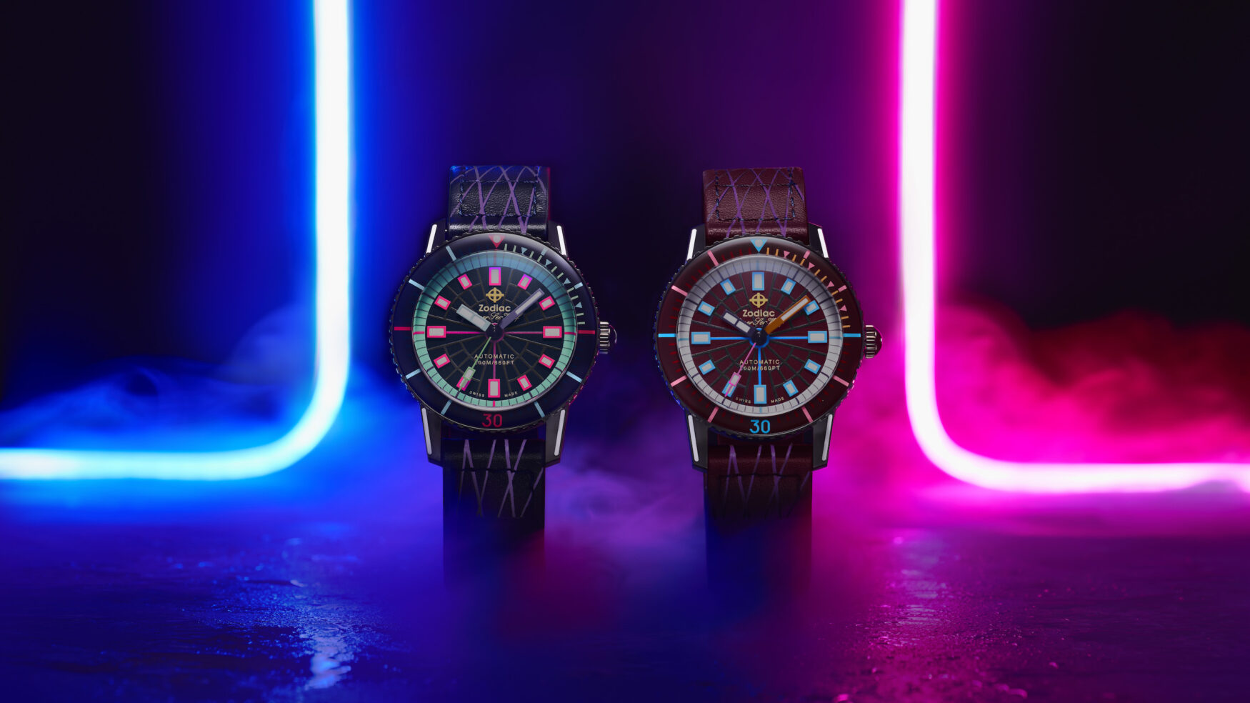The Zodiac x Worn & Wound Super Sea Wolf Laser Tag is a raver’s dream