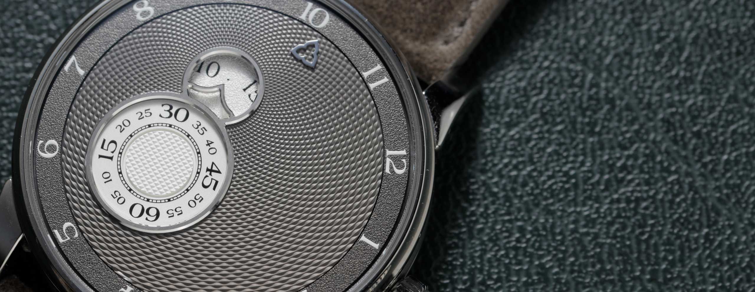 Geneva Watch Days 2023: Trilobe Nuit Fantastique Brume with a Brown-Grey Guilloche Dial