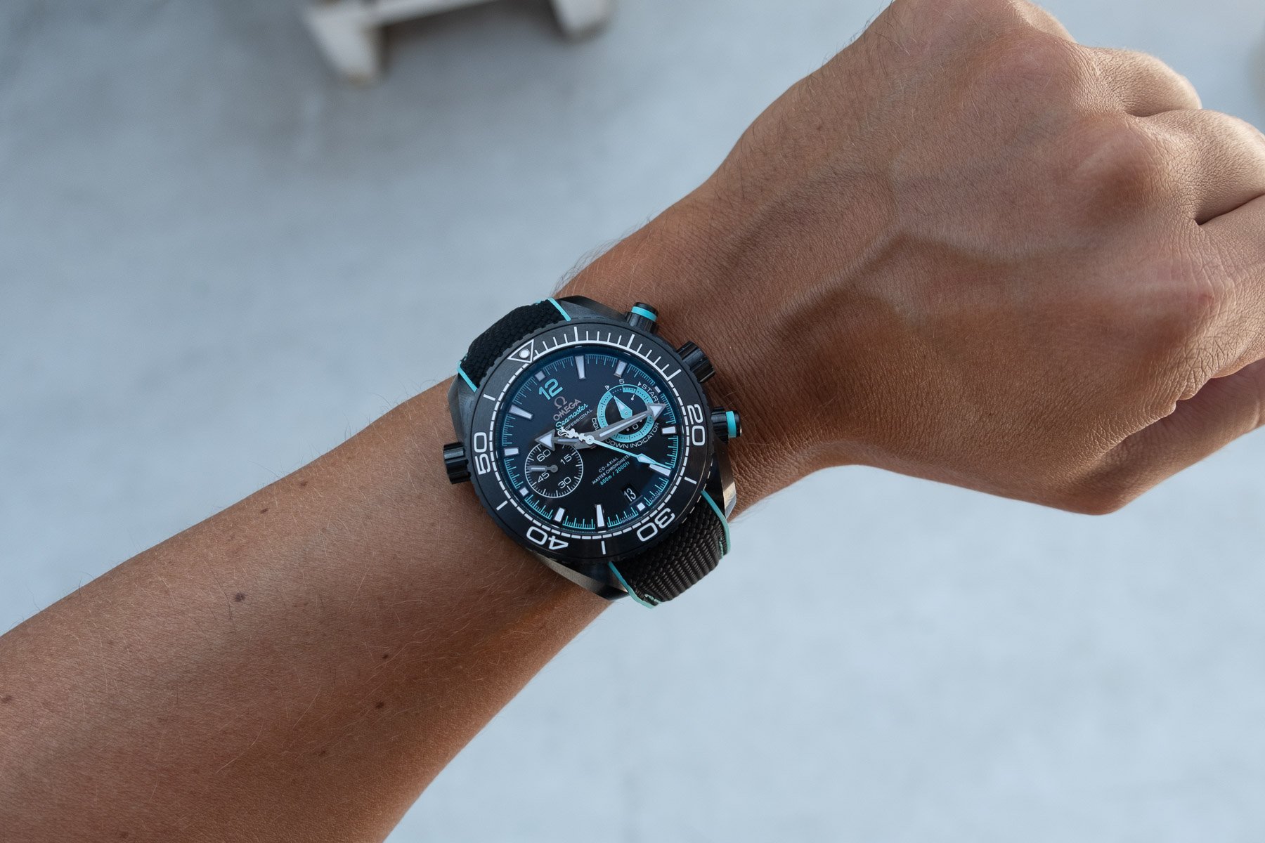 Omega Introduces The Seamaster Planet Ocean 600M Chronograph Deep Black ETNZ Edition To Celebrate The 37th America’s Cup