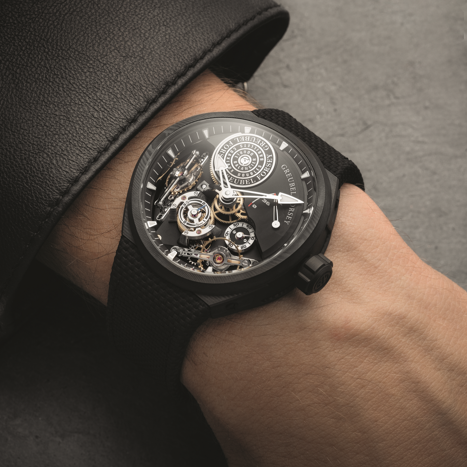 Showing at WatchTime New York 2023: Greubel Forsey Double Balancier Convexe in Carbon