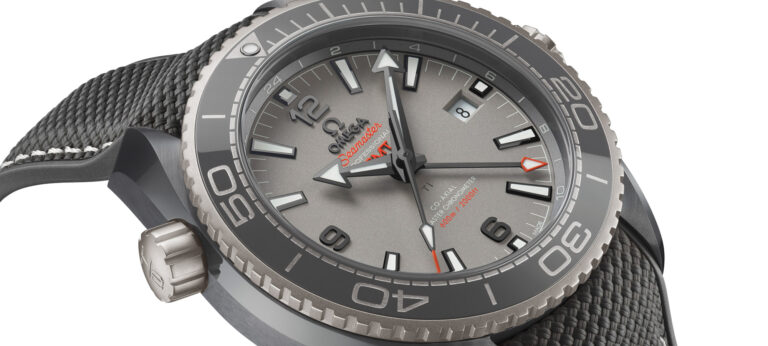 New Release: Omega Seamaster Planet Ocean Dark Grey Watch Packs Titanium Movement & GMT