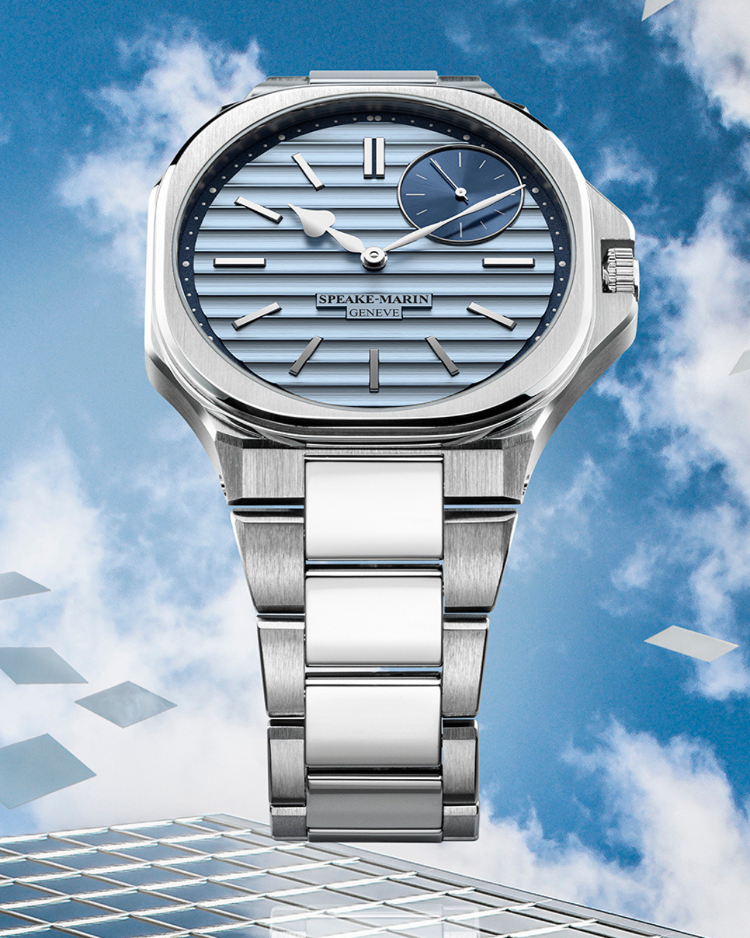 Showing at WatchTime New York: Speake-Marin Ripples Blue Jeans