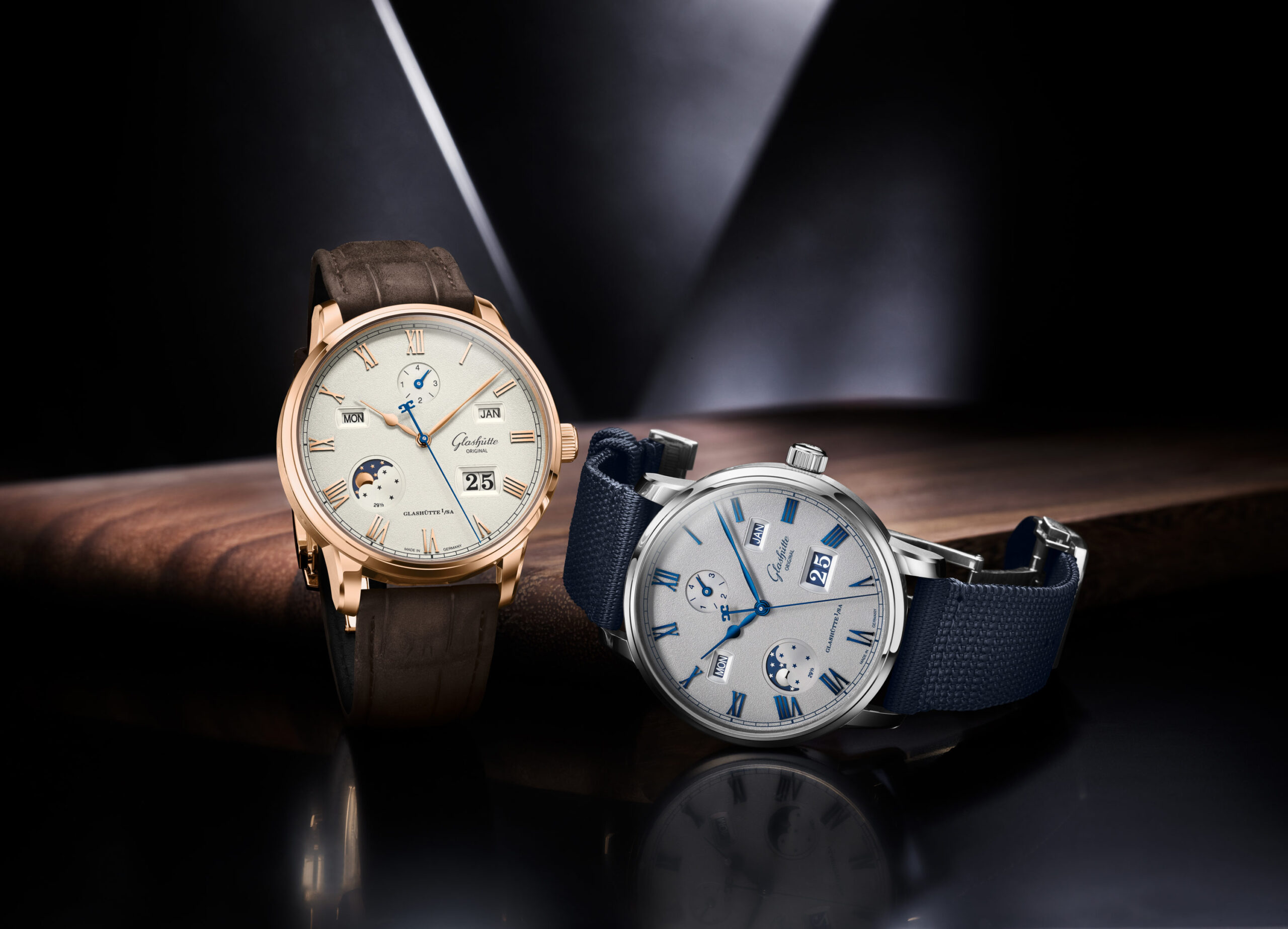 Glashütte Original Releases New Senator Excellence Perpetual Calendar and Panorama Date Moon Phase Executions