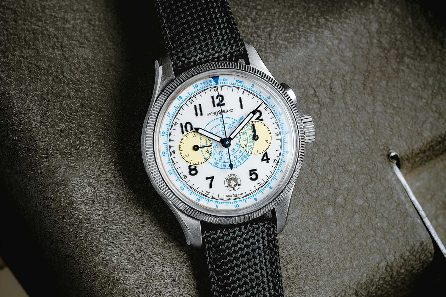 Right on the Mark: Montblanc × Collective Horology 1858 Minerva Monopusher Chronograph ‘Blue Arrow’ P.05