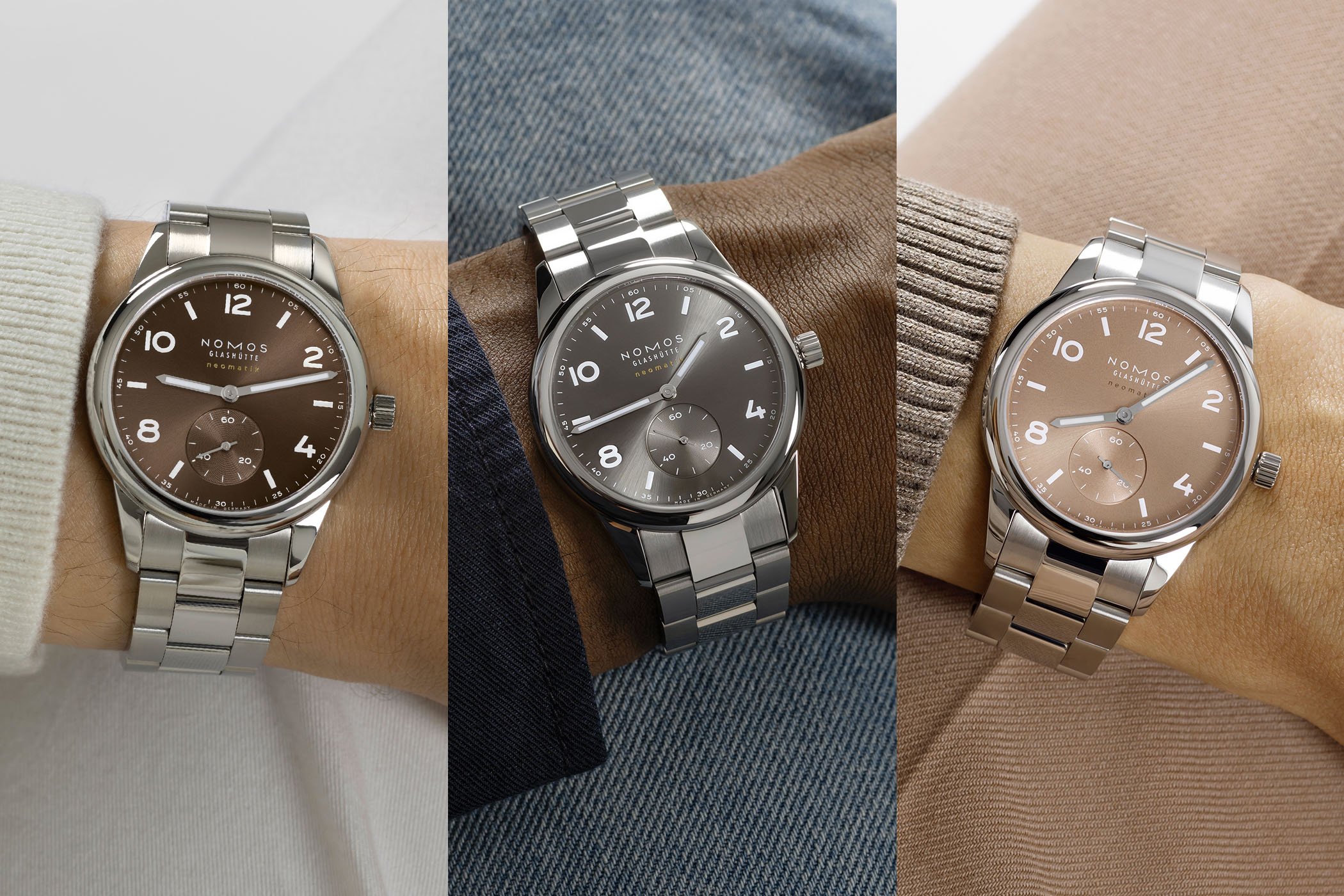 The NOMOS Glashütte Club Sport Neomatik 39 in new autumnal tones