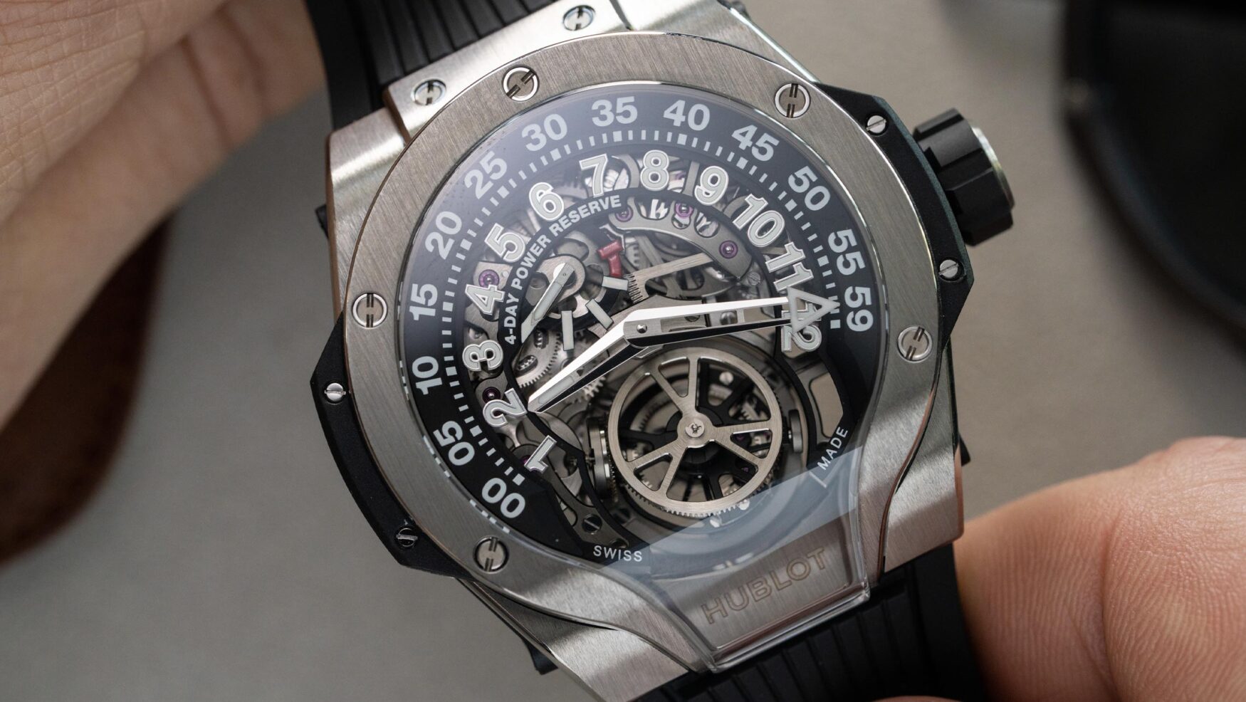 The Hublot MP-13 combines signature brand style and haute horlogerie tech