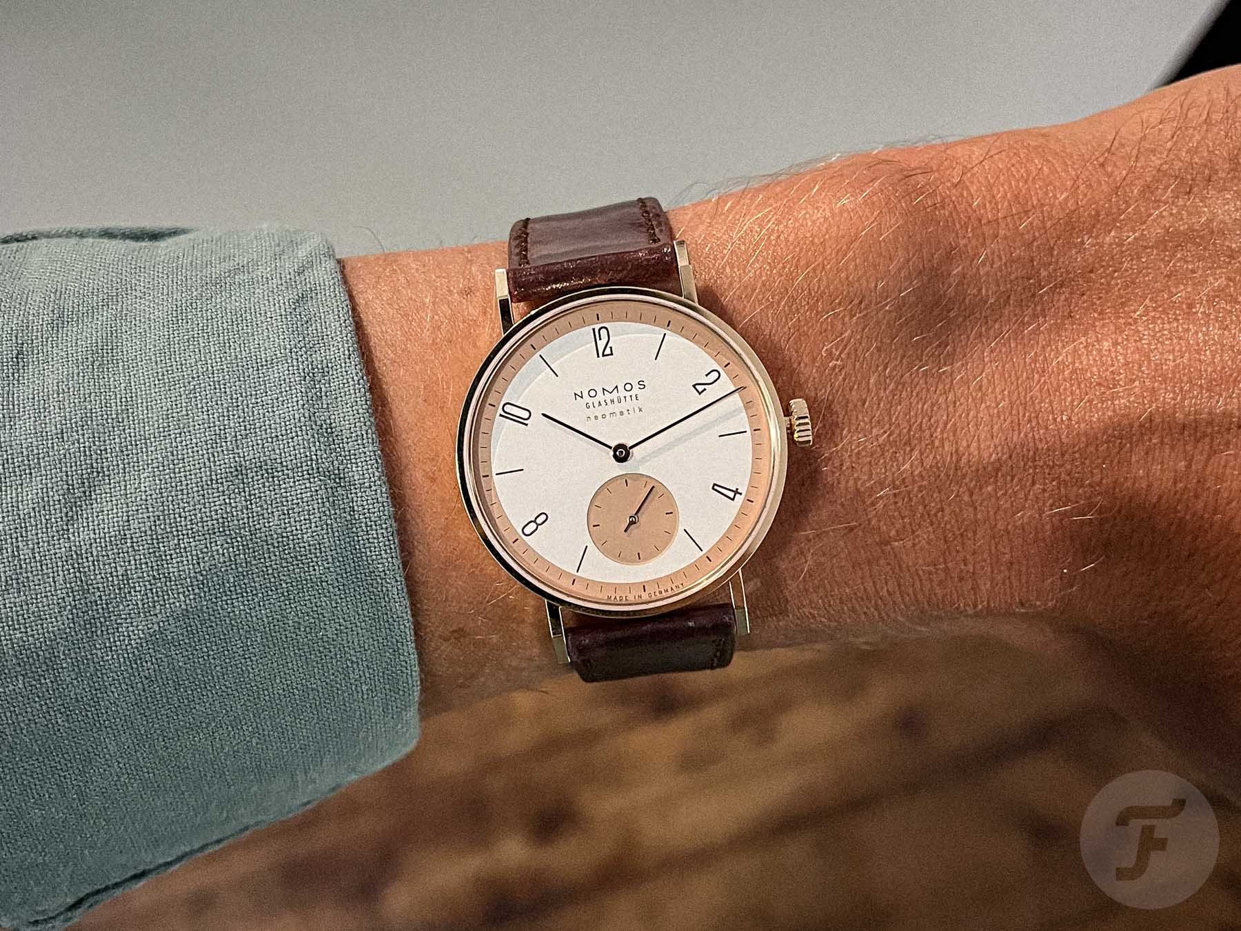 Celebrating 175 Years Of Watchmaking In Glashütte With The New Nomos Tangente Rose Gold Neomatik