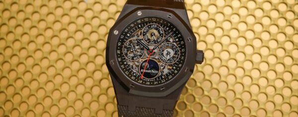 First Look – The Travis Scott x AP Royal Oak Perpetual Calendar Openworked “Cactus Jack” Brown Ceramic