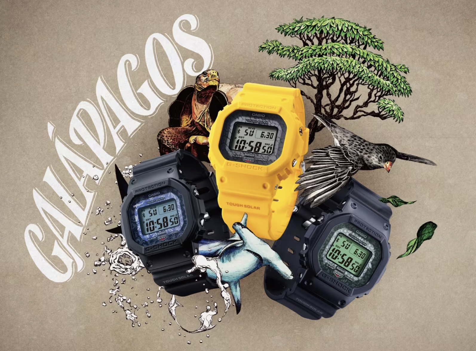 Casio to release Charles Darwin Foundation collaboration G-Shock Watches