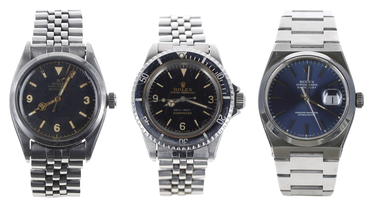 Explorer-dial Rolex Submariner ref. 5513 stars at two day Gardiner Houlgate auction